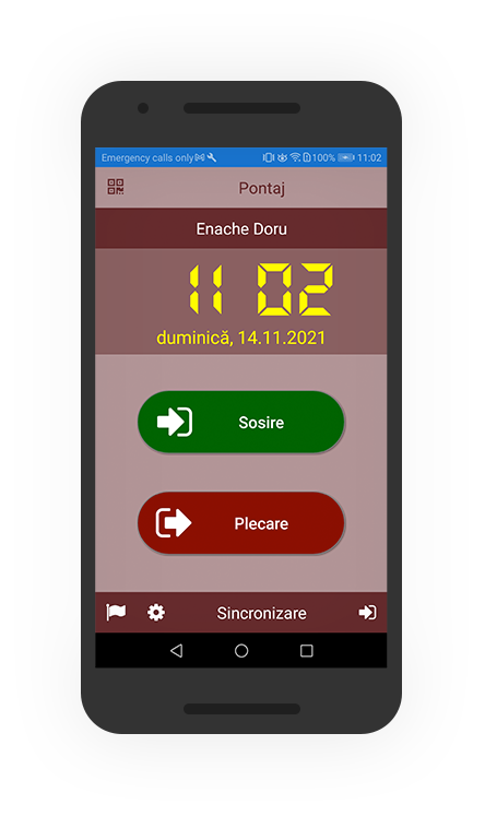 Controlul prezenței personalului în timp real