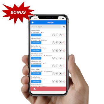 Aplicație control pontaj în timp real