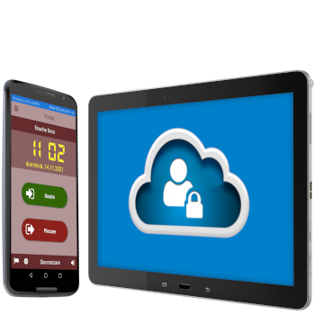 Centrala pontaj Cloud Privat: aplicații Android, apel telefonic, sms sau email