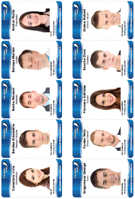 Plansa legitimatii portret