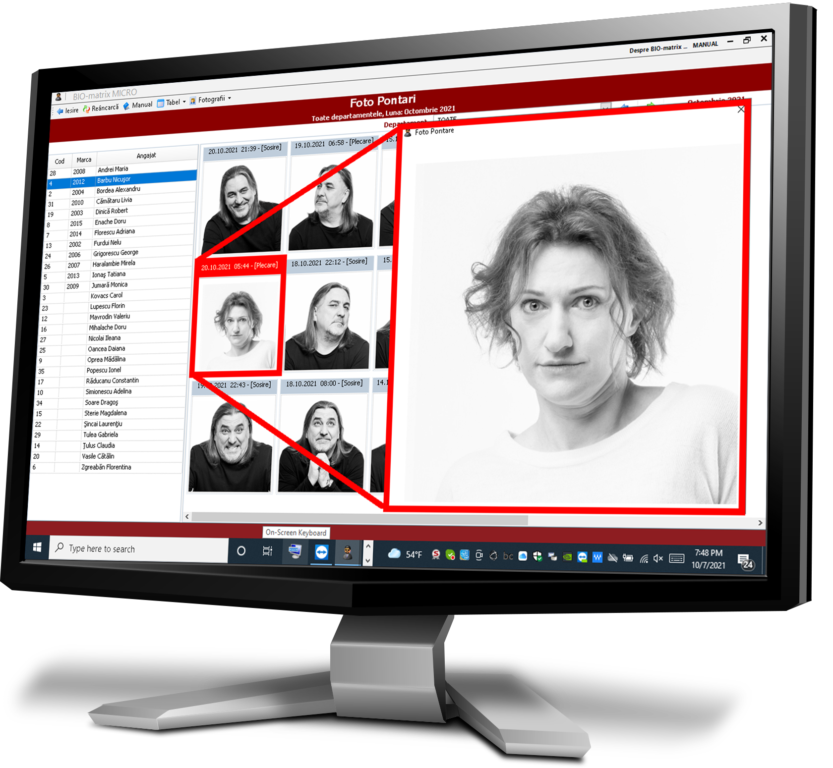 Foto Marita Pontare : Fotografie marita pontare : Pontaj si Control Acces : Biomatrix