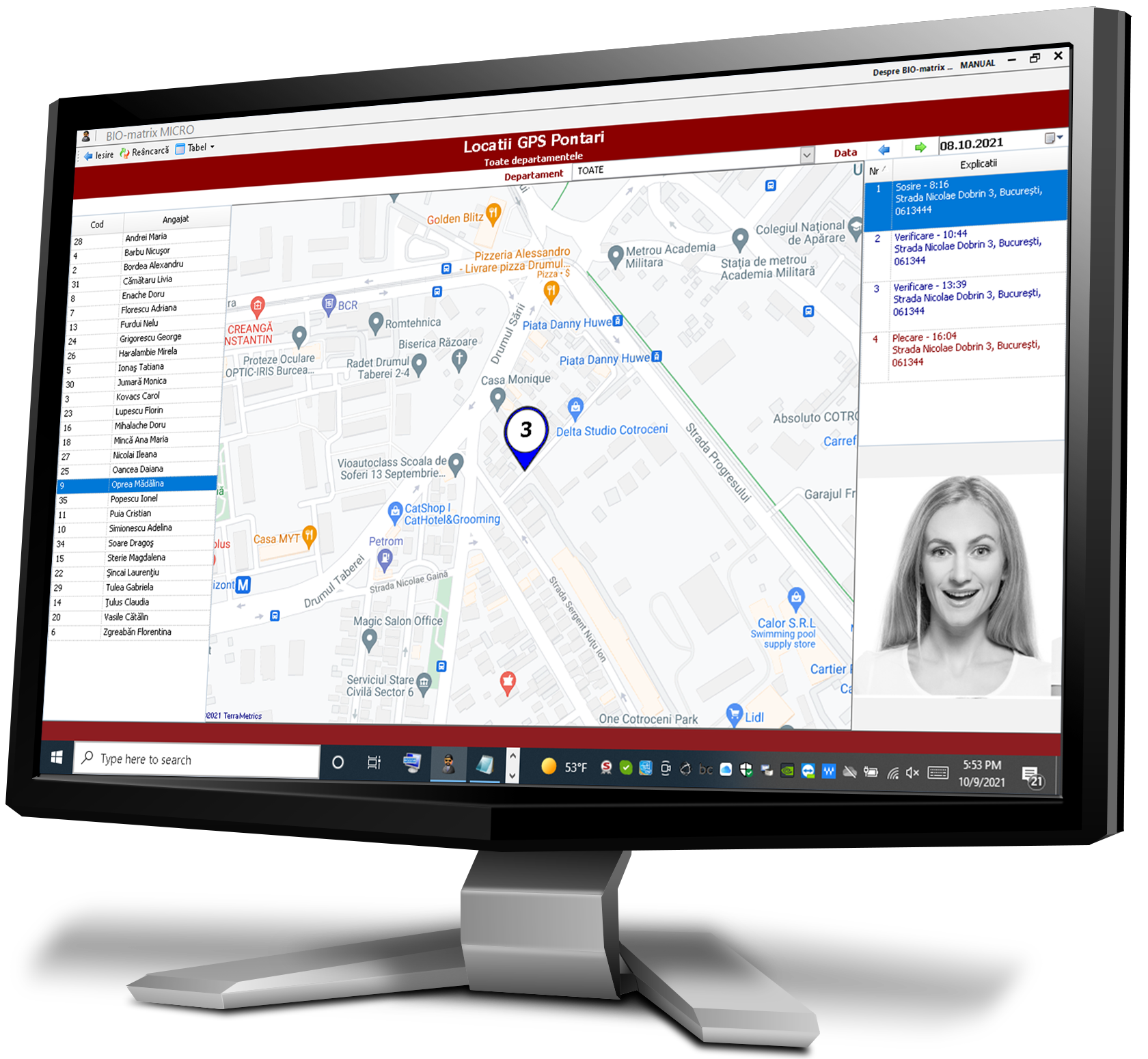 Pozitii Gps Pontari Acasa : Pozitii Gps Pontari Acasa : Pontaj si Control Acces : Biomatrix